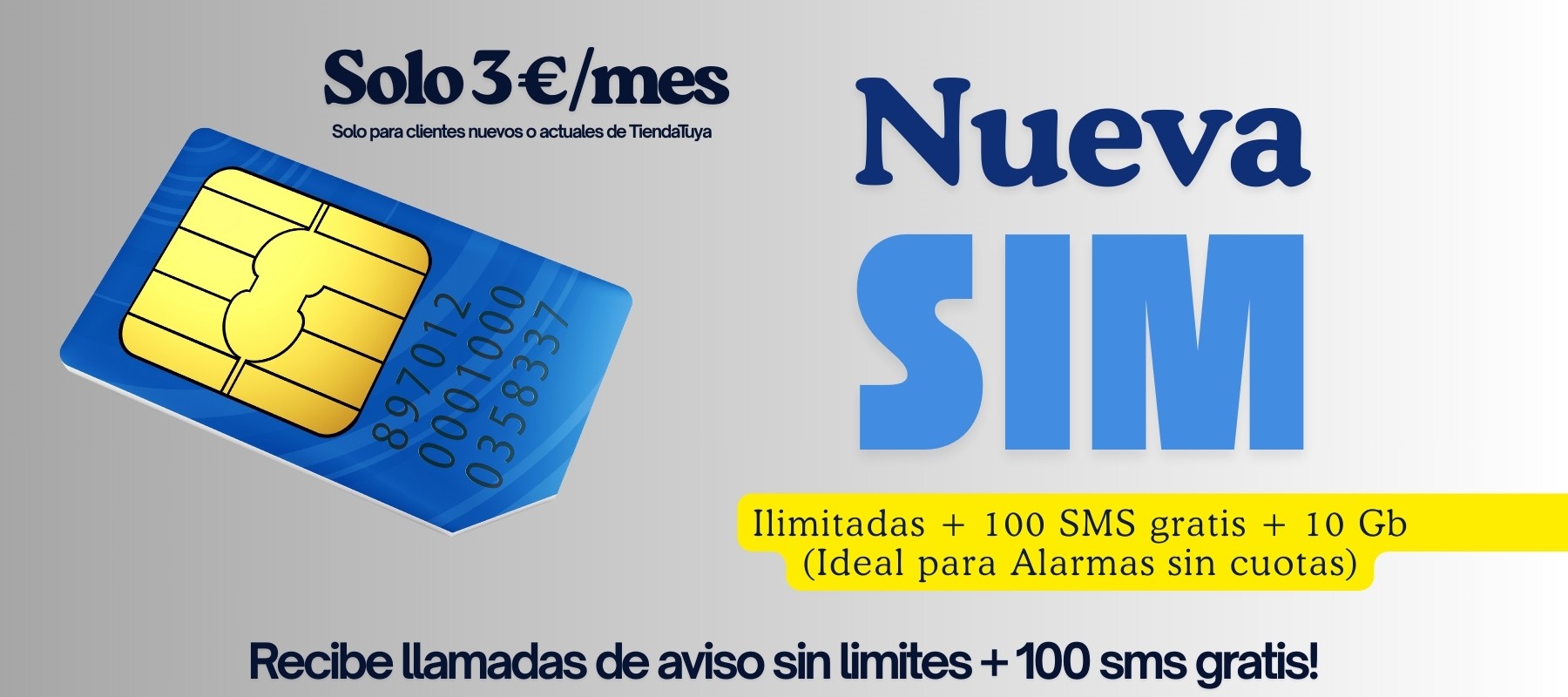 SIM PARA ALARMAS